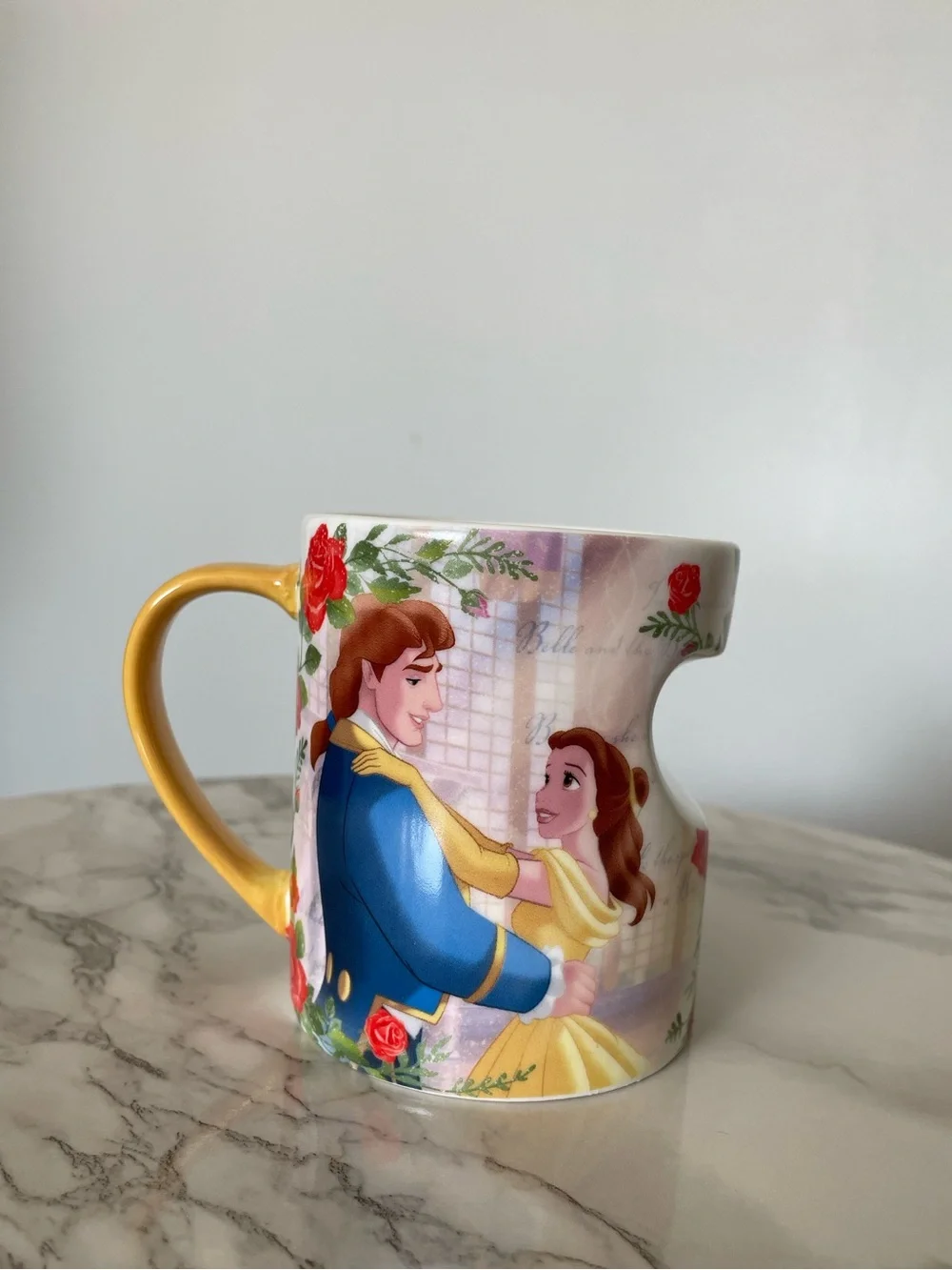 Disney Beauty & The Beast Belle & Prince Adam Ceramic Mug